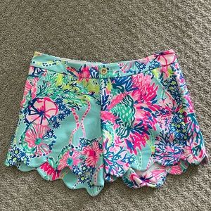 Lilly Pulitzer NWT Buttercup Knit Shorts Size 4 in Beach You To It